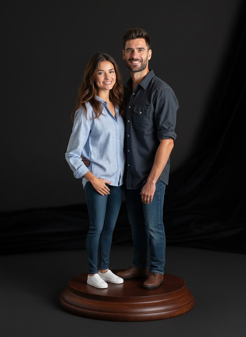 Fertige handgefertigte Personalisierte Hochzeits-Wackelfigur Brautpaar Wackelfigur nach Foto – personalisierter Bobblehead Personalisierter Bobblehead zur Hochzeit nach Foto
