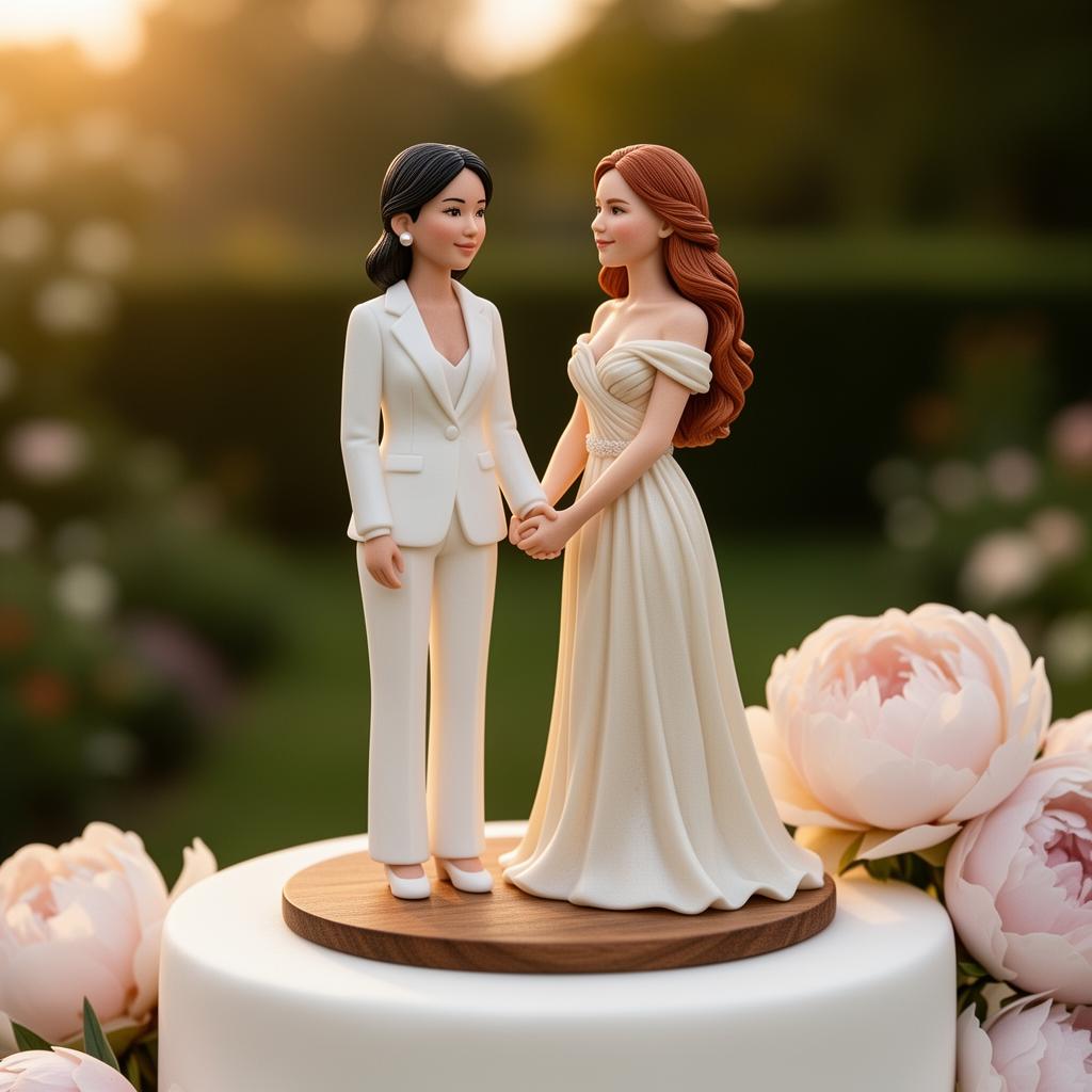 Personalisierter Cake Topper – handmodellierte Tortenfigur nach Foto