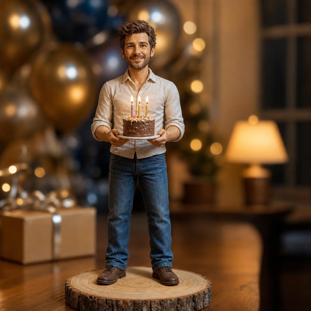 Personalisierte Wackelfigur für Personalisierter Bobblehead zum Geburtstag nach Foto – Bobblehead nach Foto bestellen